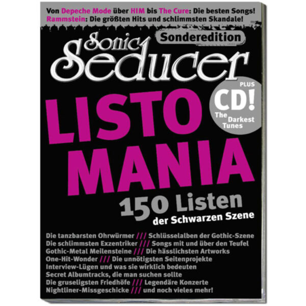 Sonic Seducer Sonderedition: Listomania - 150 Listen der Schwarzen Szene + CD @ Sonic Seducer