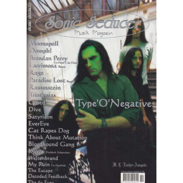 Sonic Seducer 10/1999: Type O Negative-Titelstory + Poster: Lacrimosa & Paradise Lost, Misfits, Nine Inch Nails, VNV Nation, Moonspell, Oomph! @ Sonic Seducer