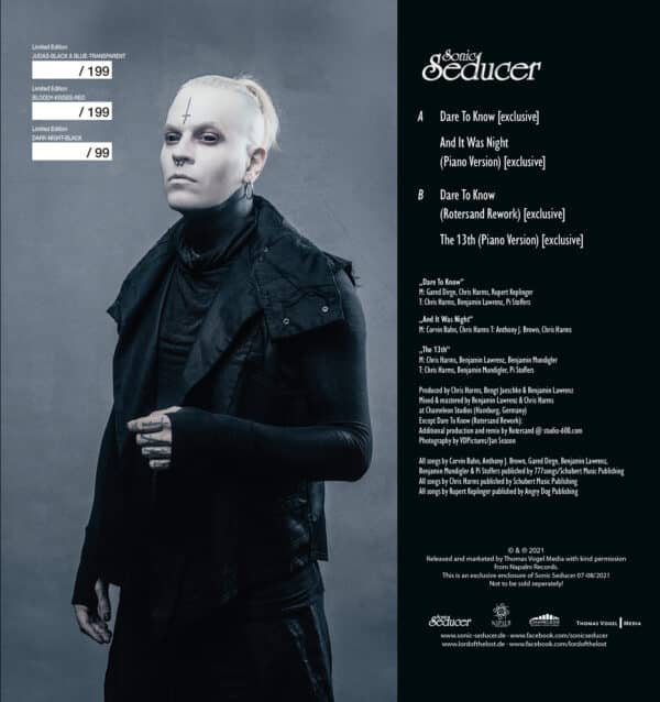 LIMITED EDITION Sonic Seducer 07-08/2021 Lord Of The Lost Deluxe-Vinyl „Dare To Know“ judas-black-blue-transparent + exklusiver EP-CD @ Sonic Seducer