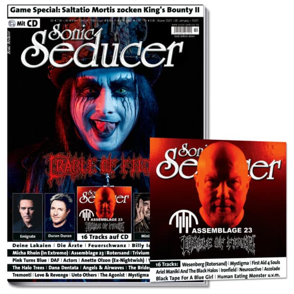 Sonic Seducer 10/2021 mit Cradle Of Filth Titelstory + Emigrate + Duran Duran + 16 Track-CD @ Sonic Seducer