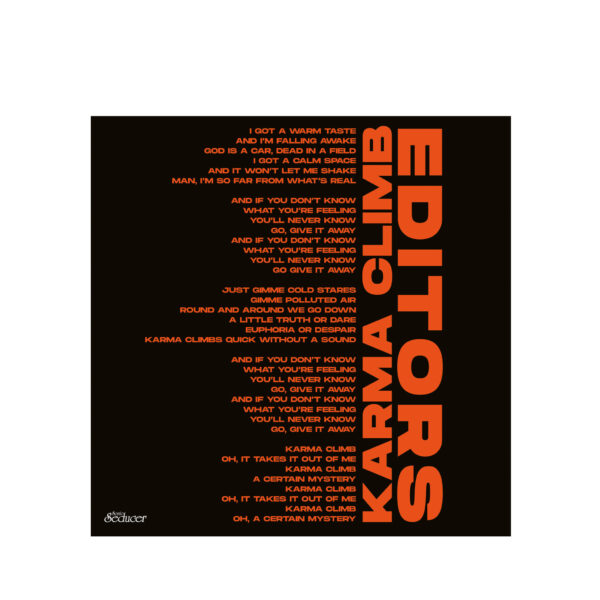 LIMITED EDITION Sonic Seducer 10/2022 Editors karma-blue Deluxe-Vinyl „Karma Climb“ + EP-CD „Heart Attack“ + Editors Titelstory @ Sonic Seducer