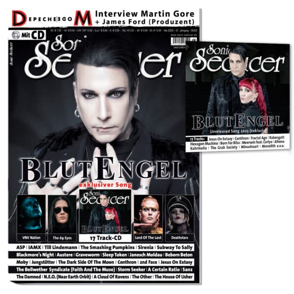 LIMITED Sonic Seducer 05/2023 +CD: Blutengel exkl. Song „The Abyss“ und exkl. Sticker +Depeche Mode Interviews: Martin Gore & James Ford +VNV Nation +Lord Of The Lost +The 69 Eyes +Deathstars +IAMX +The Smashing Pumpkins +Moby +ASP @ Sonic Seducer
