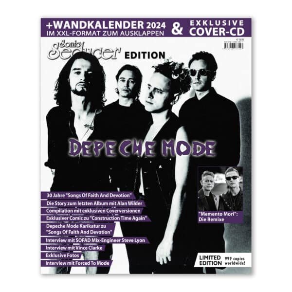 DEPECHE MODE Edition inkl. XXL-Wandkalender 2024 + „Songs Of Faith And Devotion“ Cover-CD perf. by FORCED TO MODE – lim. 999 Exemplare @ Sonic Seducer