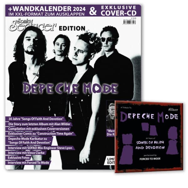 Depeche Mode Kalender Edition 2024 Songs Of Faith And Devotion Cover CD Forced To Mode Sonic Seducer
